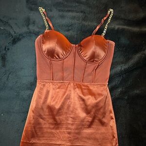 Fashion Nova Copper Dress